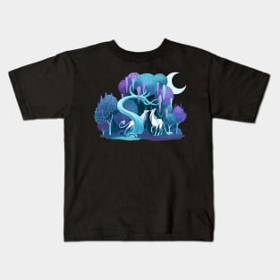 Unicorn Moon Kids T-Shirt